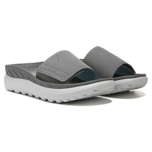 Vionic Rejuvenate Recovery Men 8.5 Women 10 Arch Support Slides Beige Sandals